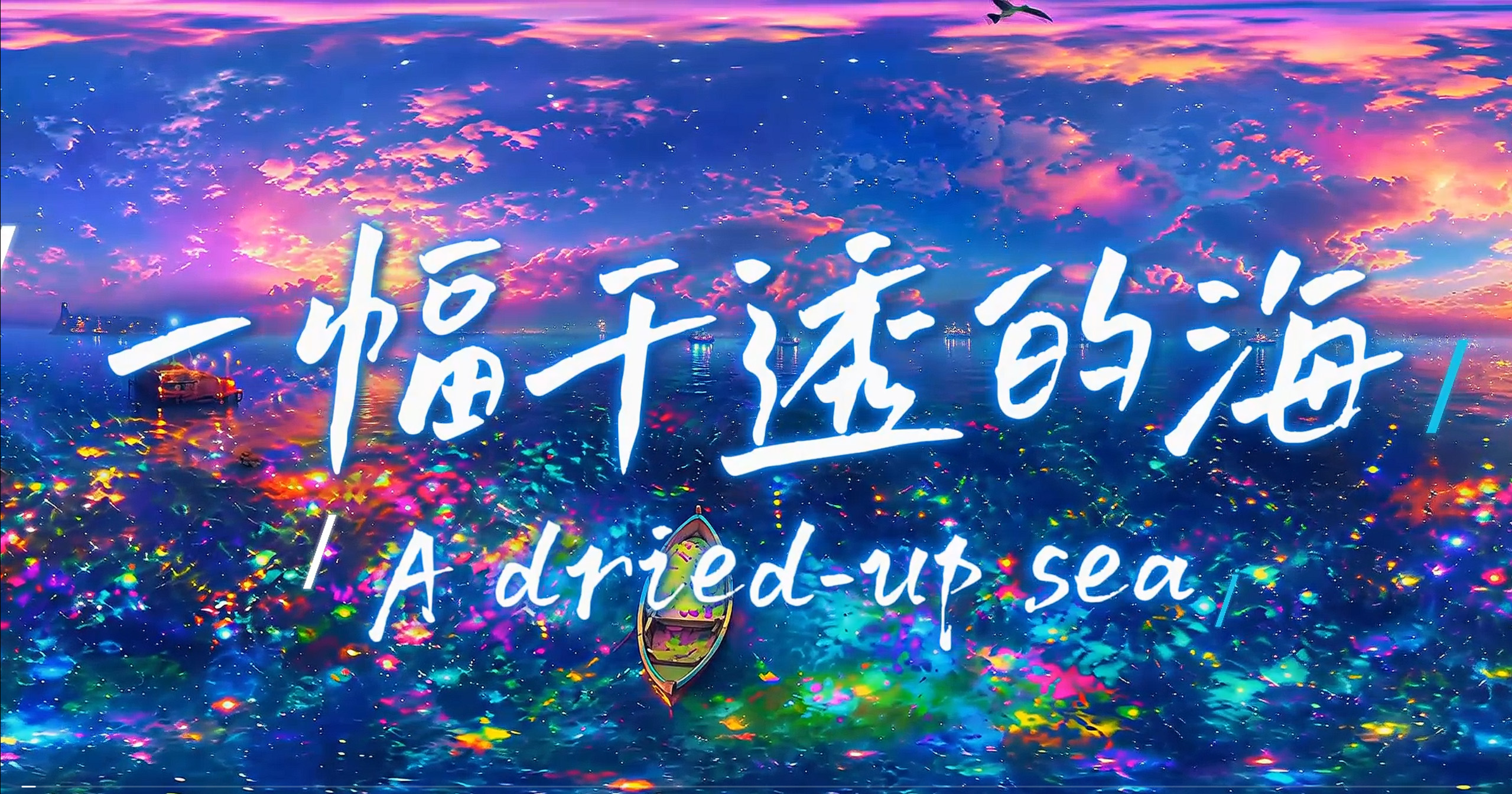 一幅干透的海