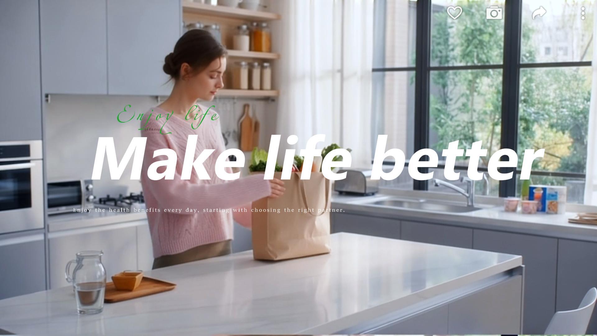 The blender creates a better life
