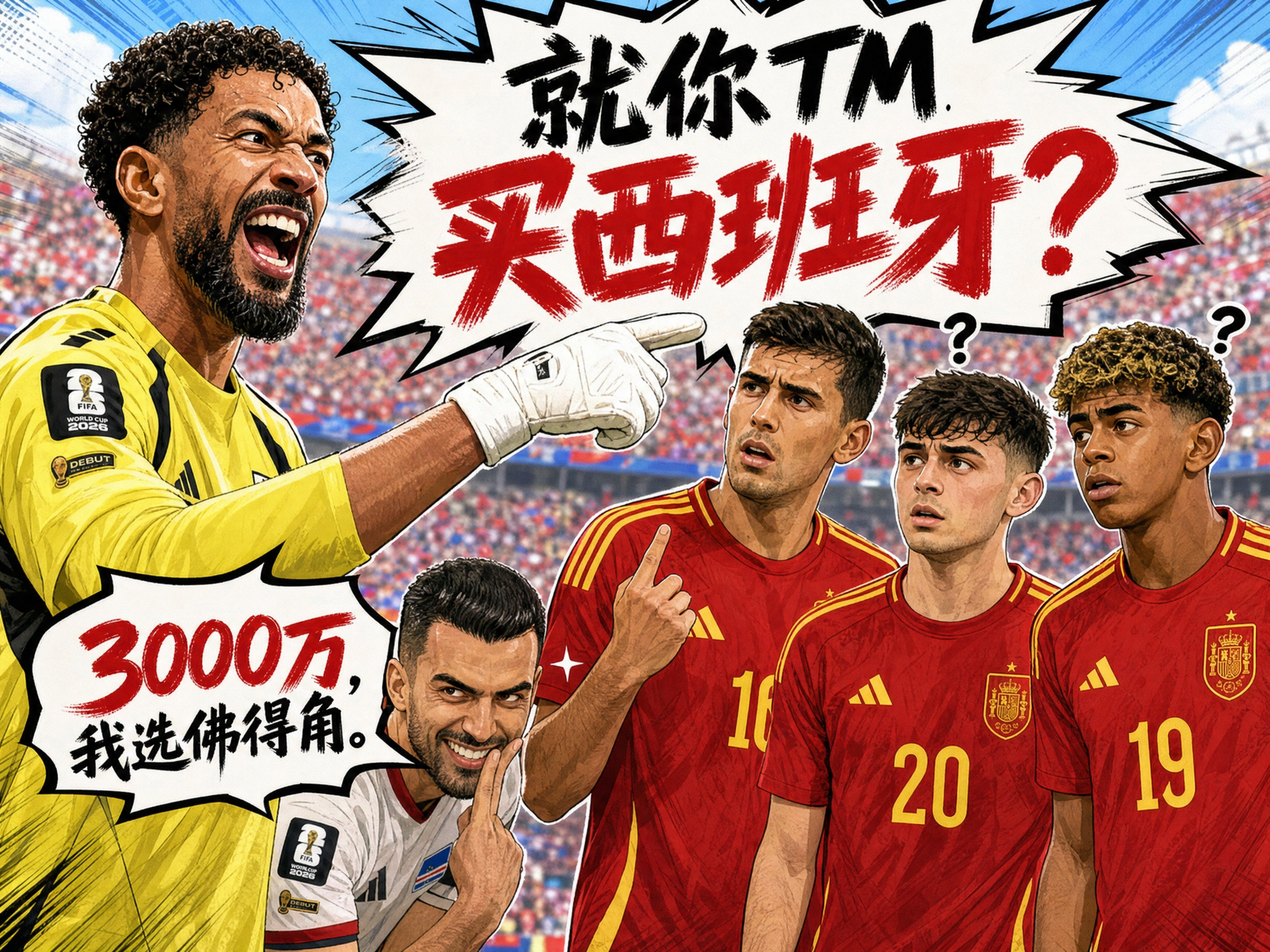 今天谁又上天台了？就你tmd买西班牙？