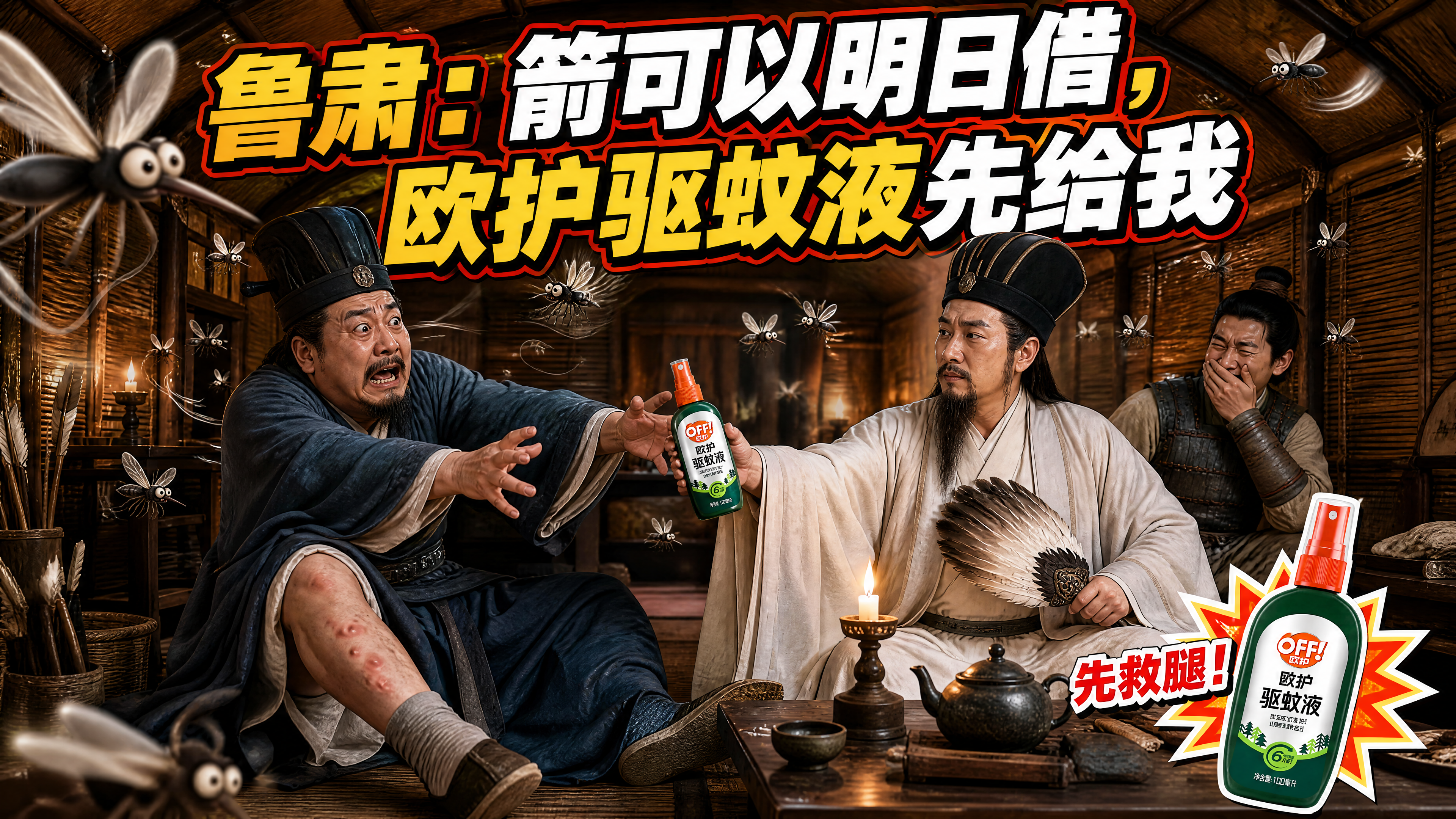 【剧情营销】草船借箭,鲁肃先被蚊子拿下