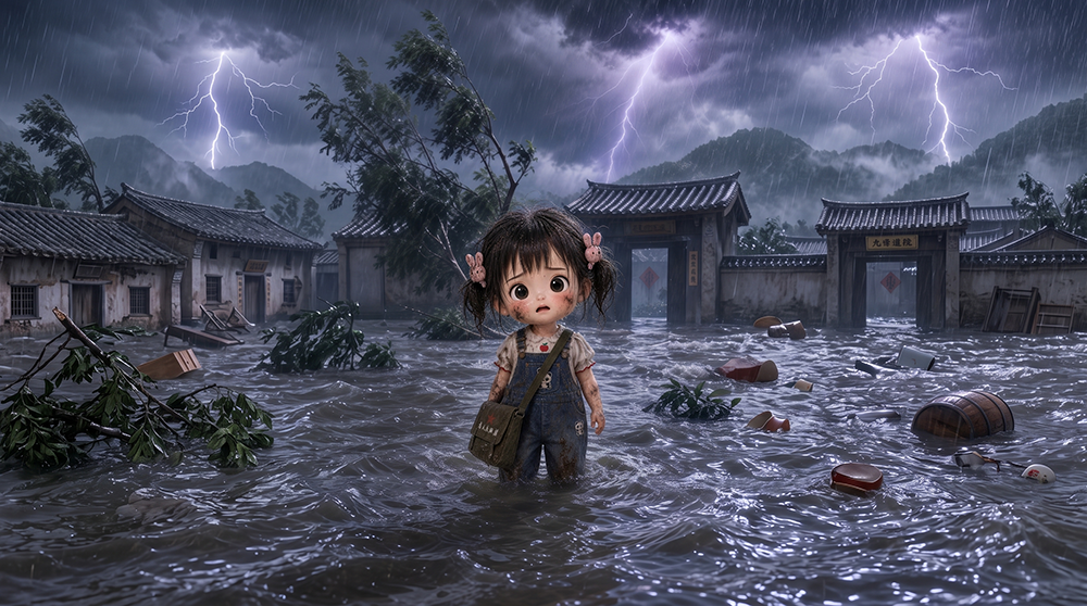 还记得小时候的大暴雨吗